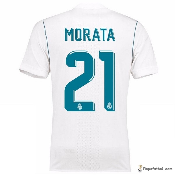 Camiseta Real Madrid Replica Primera Ropa Morata 2017/18